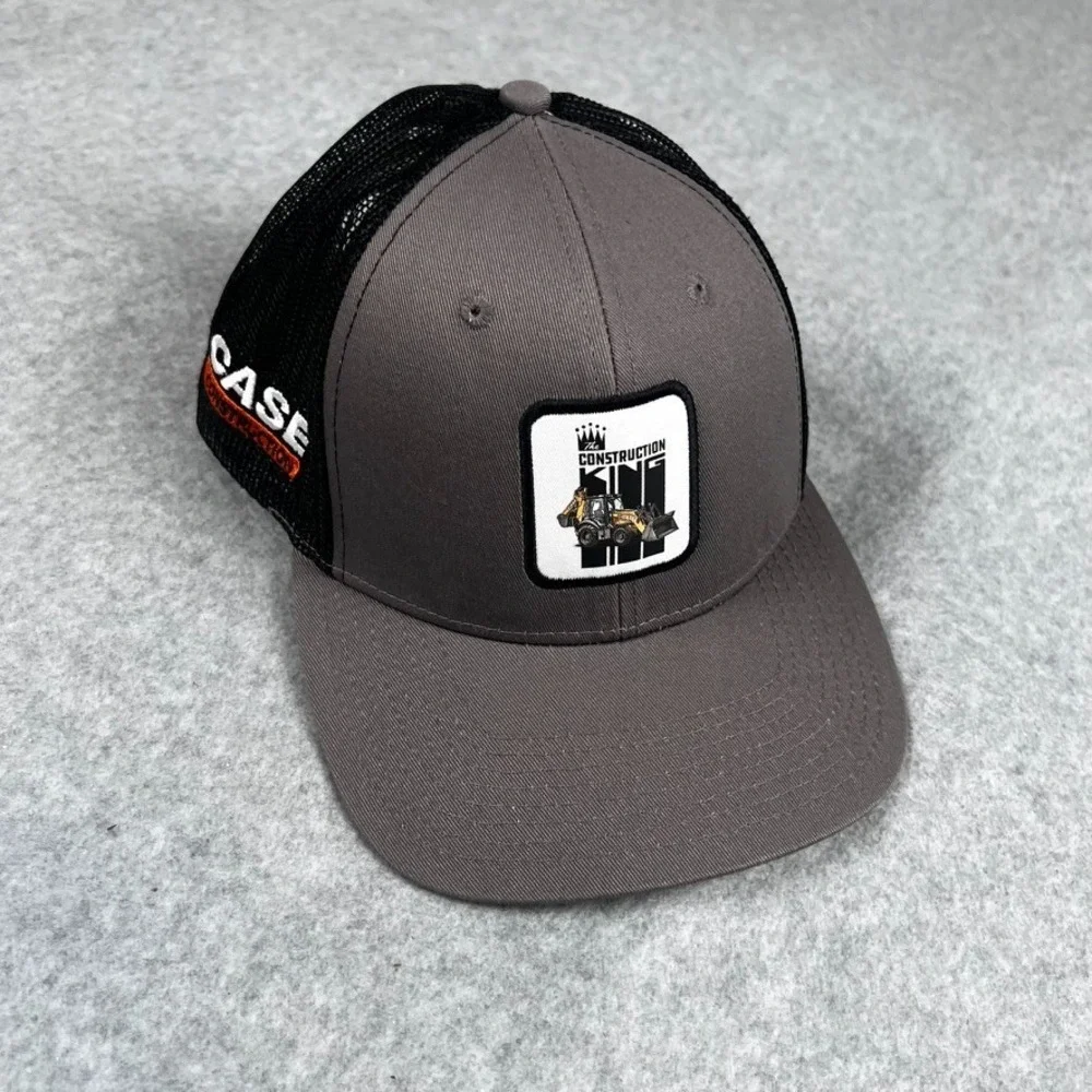 CASE Construction SnapBack Hat Cap Black Mesh Construction Embroidered NEW - Picture 4 of 8